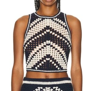 Zimmermann Chintz Hand-Crocheted Tank 2